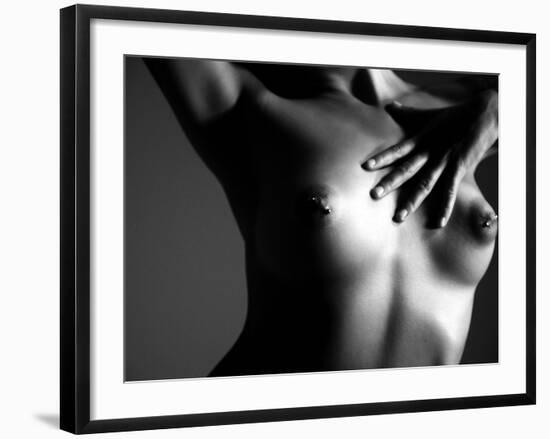 A Woman with Pierced Nipples-Kenji Mizumori-Framed Photographic Print