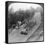 A Woman Work Team on the Darjeeling Highway, India, 1903-Underwood & Underwood-Framed Stretched Canvas