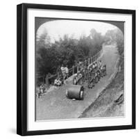 A Woman Work Team on the Darjeeling Highway, India, 1903-Underwood & Underwood-Framed Giclee Print