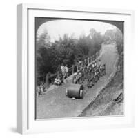 A Woman Work Team on the Darjeeling Highway, India, 1903-Underwood & Underwood-Framed Giclee Print