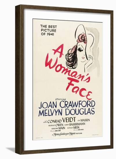 A Womans Face, 1941-null-Framed Giclee Print