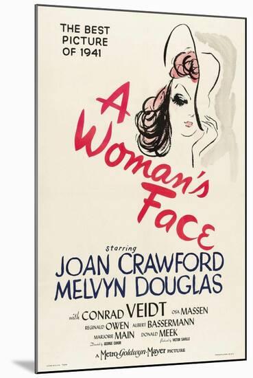 A Womans Face, 1941-null-Mounted Giclee Print