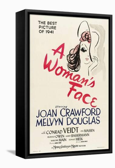 A Womans Face, 1941-null-Framed Stretched Canvas