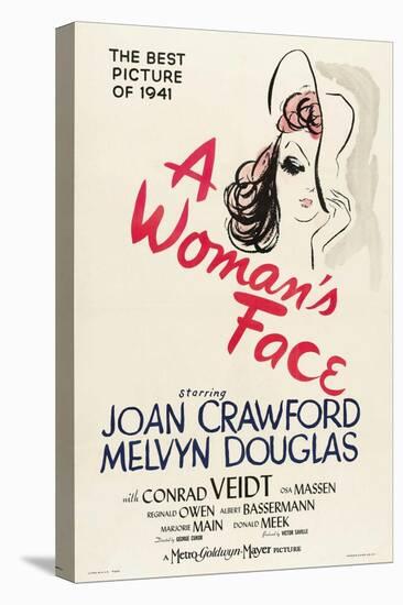 A Womans Face, 1941-null-Stretched Canvas