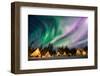 A Wonderful Night with Kp 5 Index Northern Lights at Aurora Village in Yellowknife.-Ken Phung-Framed Photographic Print