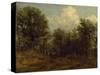 A Wood, 1776-1837-John Constable-Stretched Canvas