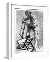 A Wood Cutter, 1737-1742-Bouchardon-Framed Giclee Print