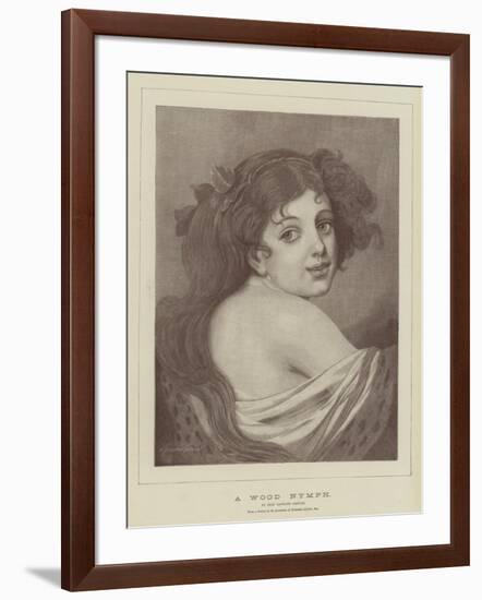 A Wood Nymph-Jean Baptiste Greuze-Framed Giclee Print