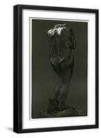 A Woodcut after a Statue by Rodin, 1898-Auguste Lepere-Framed Giclee Print