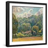 'A Wooded Hillside, Upton Grey', c1914-Emile Claus-Framed Giclee Print