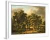 A Wooded Landscape, 1828 (Oil on Panel)-James Stark-Framed Giclee Print