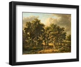 A Wooded Landscape, 1828 (Oil on Panel)-James Stark-Framed Giclee Print