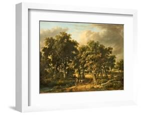 A Wooded Landscape, 1828 (Oil on Panel)-James Stark-Framed Giclee Print