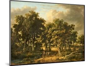 A Wooded Landscape, 1828 (Oil on Panel)-James Stark-Mounted Giclee Print