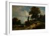 A Wooded Landscape, 1844 (Oil on Canvas)-William James Muller-Framed Giclee Print
