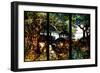 A Wooded Landscape in Three Panels, C.1905 (Glass, Copper Foil, Lead and Wood)-Louis Comfort Tiffany-Framed Giclee Print