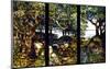 A Wooded Landscape in Three Panels, ca. 1905-Louis Comfort Tiffany-Mounted Giclee Print