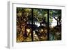 A Wooded Landscape in Three Panels-Louis Comfort Tiffany-Framed Giclee Print