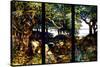 A Wooded Landscape in Three Panels-Louis Comfort Tiffany-Stretched Canvas