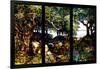 A Wooded Landscape in Three Panels-Louis Comfort Tiffany-Framed Giclee Print