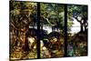 A Wooded Landscape in Three Panels-Louis Comfort Tiffany-Stretched Canvas