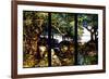 A Wooded Landscape in Three Panels-Louis Comfort Tiffany-Framed Giclee Print