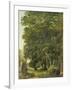 A Wooded Landscape (Oil on Paper on Panel)-Ramsay Richard Reinagle-Framed Giclee Print