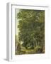 A Wooded Landscape (Oil on Paper on Panel)-Ramsay Richard Reinagle-Framed Giclee Print