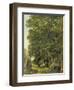 A Wooded Landscape (Oil on Paper on Panel)-Ramsay Richard Reinagle-Framed Giclee Print