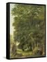 A Wooded Landscape (Oil on Paper on Panel)-Ramsay Richard Reinagle-Framed Stretched Canvas