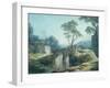 A Wooded Landscape with a Bridge over a River-Francois Boucher-Framed Giclee Print
