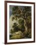 A Wooded Landscape with Cattle and Herdsmen-Gainsborough Dupont-Framed Giclee Print