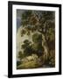 A Wooded Landscape with Cattle and Herdsmen-Gainsborough Dupont-Framed Giclee Print