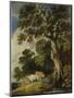 A Wooded Landscape with Cattle and Herdsmen-Gainsborough Dupont-Mounted Giclee Print
