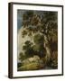 A Wooded Landscape with Cattle and Herdsmen-Gainsborough Dupont-Framed Giclee Print