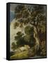 A Wooded Landscape with Cattle and Herdsmen-Gainsborough Dupont-Framed Stretched Canvas