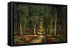 A Wooded Landscape with Deer-Carsten Henrichsen-Framed Stretched Canvas