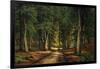 A Wooded Landscape with Deer-Carsten Henrichsen-Framed Giclee Print