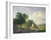 A Wooded Landscape with Haymakers, 1822-Carl Frederic Aagaard-Framed Giclee Print