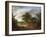 A Wooded Landscape with Peasants in a Country Waggon-Thomas Gainsborough-Framed Giclee Print