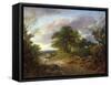 A Wooded Landscape with Peasants in a Country Waggon-Thomas Gainsborough-Framed Stretched Canvas