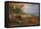 A Wooded Landscape with Travellers oil on copper-Jan the Elder Brueghel-Framed Stretched Canvas