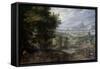 A Wooded Landscape-Jan Brueghel the Elder-Framed Stretched Canvas