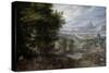 A Wooded Landscape-Jan Brueghel the Elder-Stretched Canvas