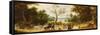 A Wooded Landscape-Sebastian Vrancx-Framed Stretched Canvas