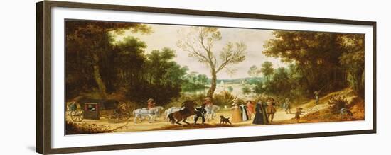 A Wooded Landscape-Sebastian Vrancx-Framed Giclee Print