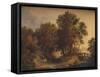 'A Wooded Lane', c1790-John Crome-Framed Stretched Canvas