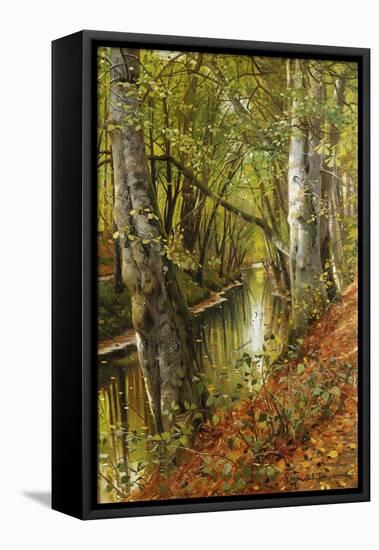 A Wooded River Landscape, 1893-Peder Mork Monsted-Framed Stretched Canvas