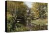 A Wooded River Landscape, 1909-Peder Mork Monsted-Stretched Canvas