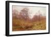 A Wooded River, Landscape Autumn watercolor-Henry Sutton Palmer-Framed Giclee Print